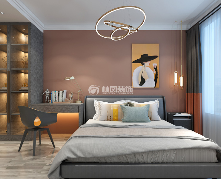 輕奢風格主臥室裝修效果圖