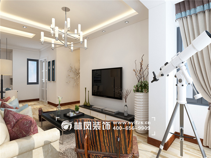 現(xiàn)代風(fēng)格陽臺(tái)客廳打通設(shè)計(jì)裝修效果圖