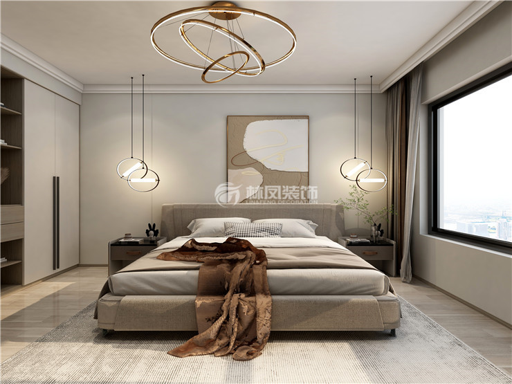 高鵬設(shè)計-金地樾檀山-現(xiàn)代風格-主臥.jpg
